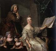 Jjean-Marc nattier The Artist and his Family oil painting artist